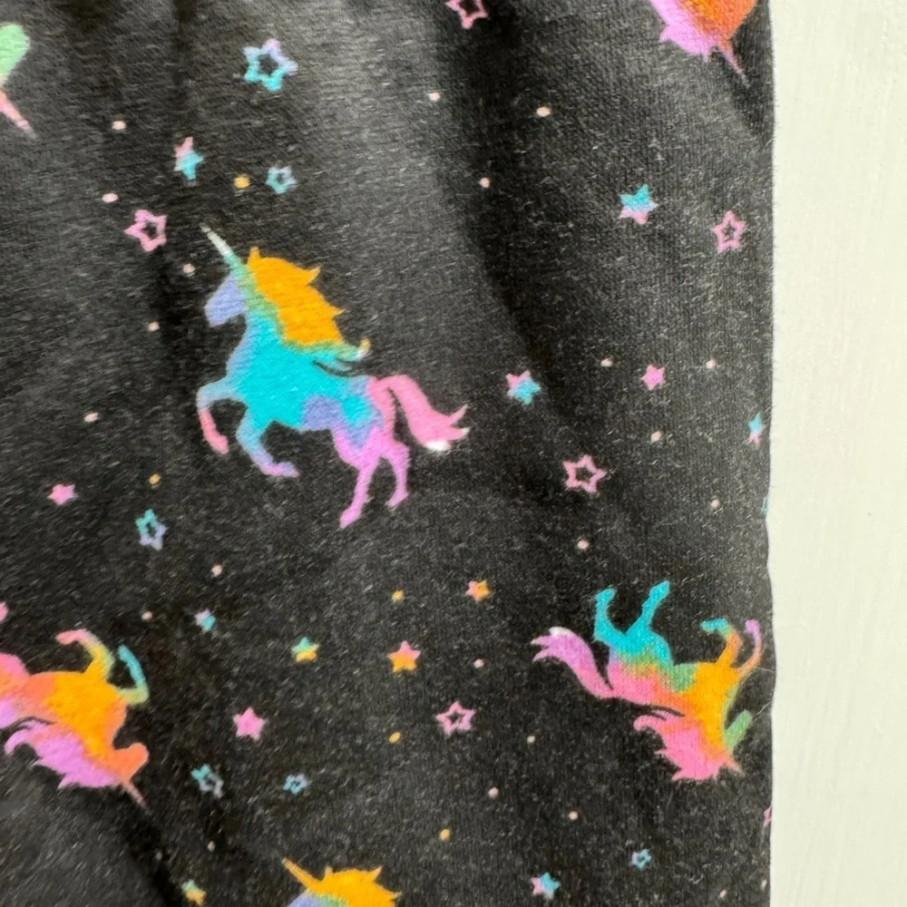 Garanimals 3T Girls Black Rainbow Unicorn Sweatpants